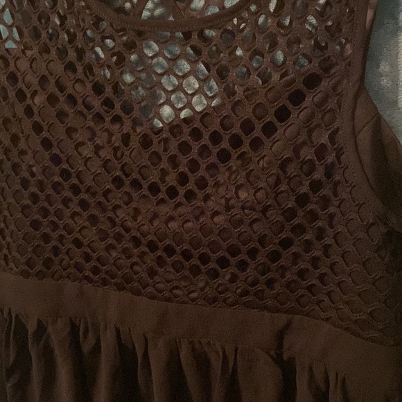 BUNDLE DISCOUNTS!  Large Shop Hopes mesh knit tank tube top peplum black shirt - Picture 7 of 7